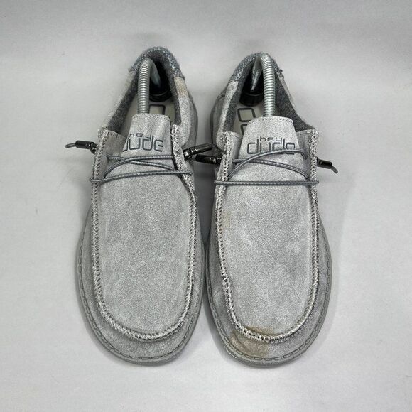 Hey Dude Men's Size 9 Wally Ash Suede‎ Slip On Shoes - Picture 4 of 11